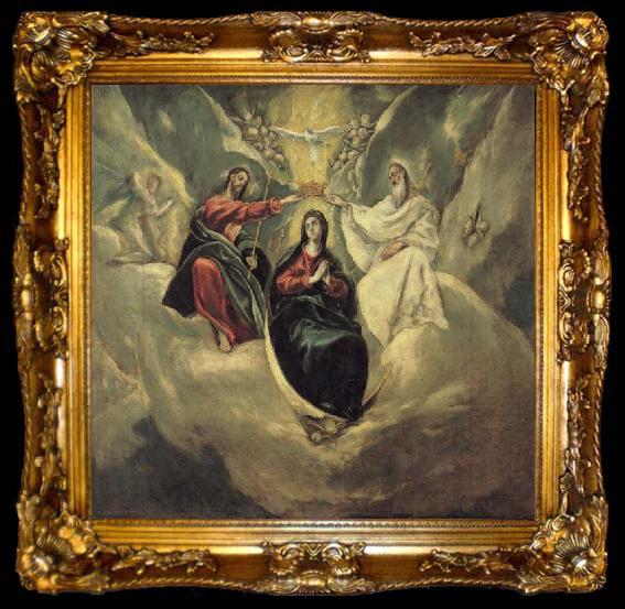 framed  El Greco The Coronation of the Virgin, ta009-2